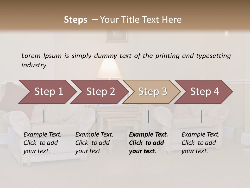 Chair Estate Picture PowerPoint Template