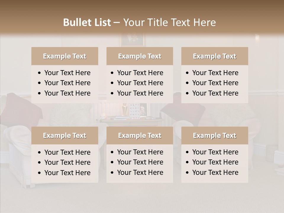 Chair Estate Picture PowerPoint Template