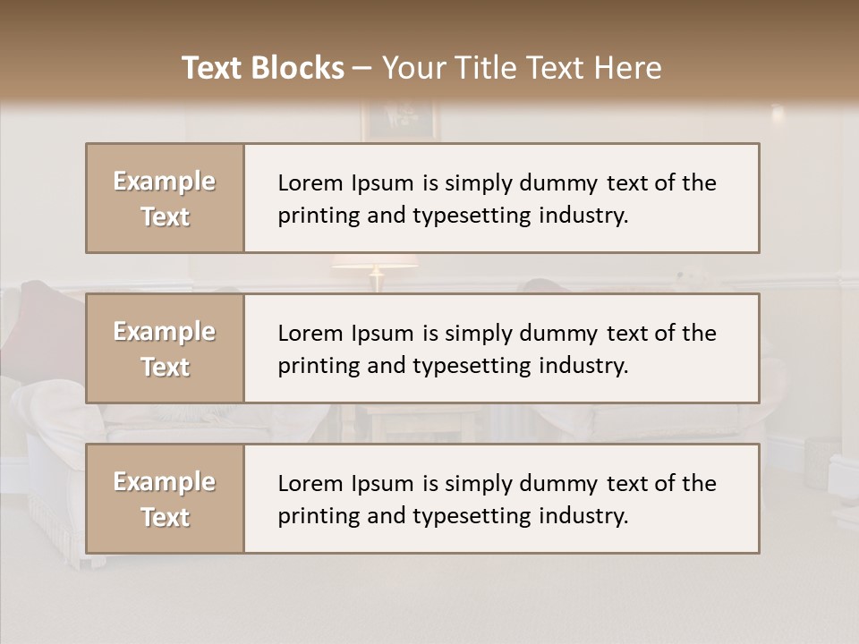 Chair Estate Picture PowerPoint Template