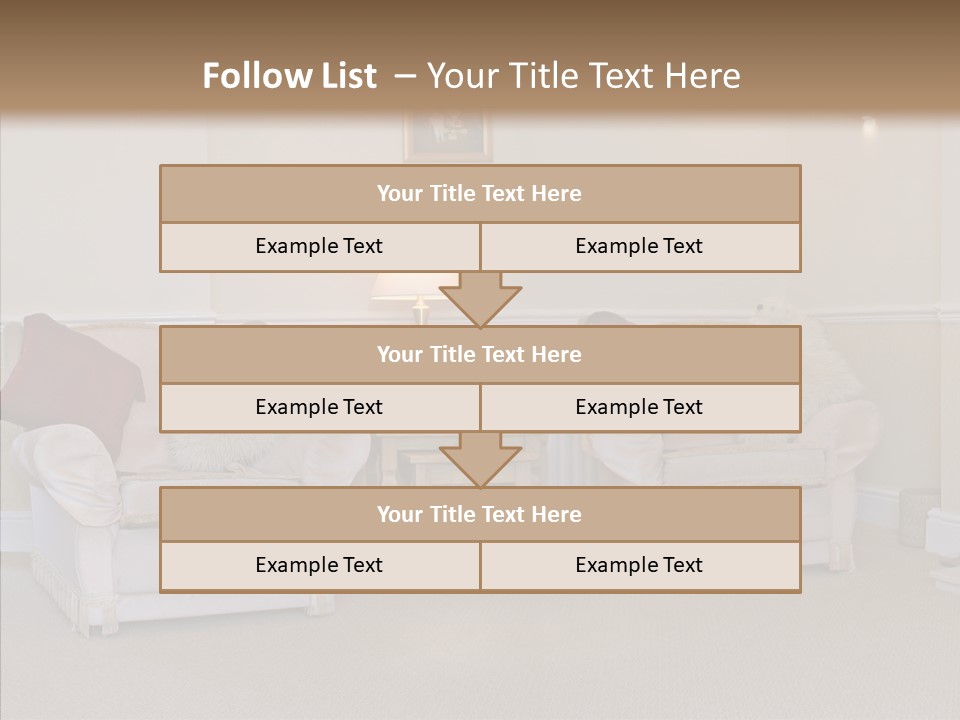 Chair Estate Picture PowerPoint Template