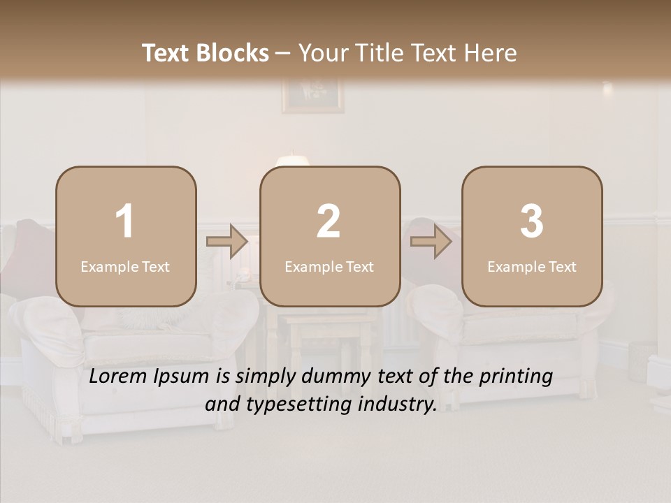 Chair Estate Picture PowerPoint Template