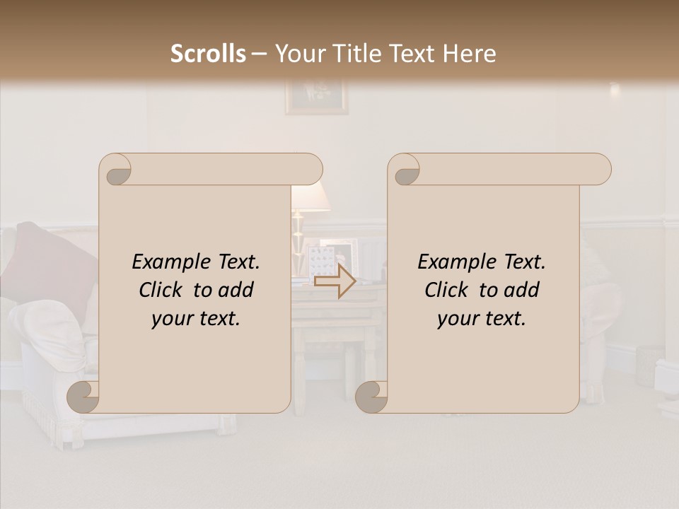 Chair Estate Picture PowerPoint Template