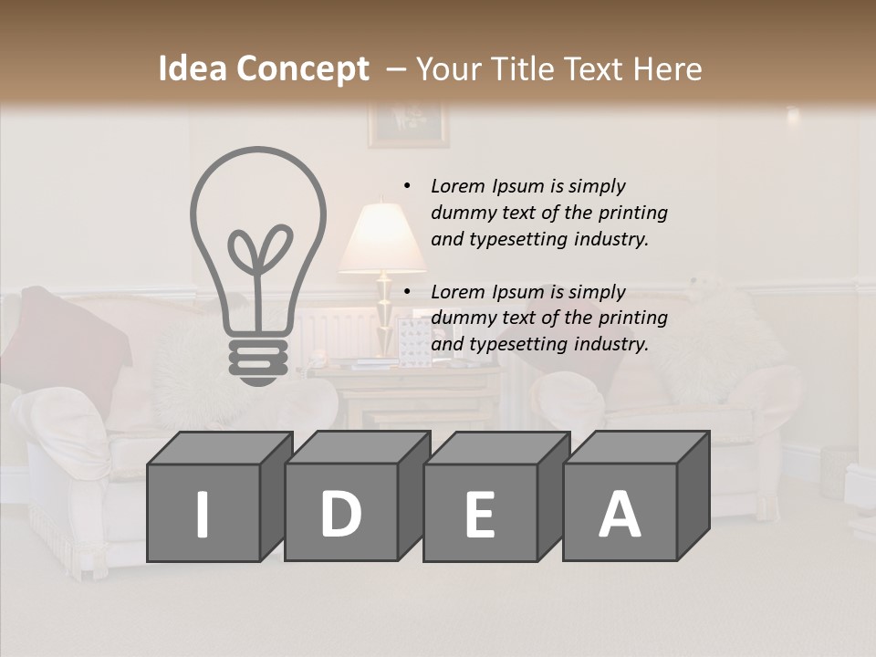 Chair Estate Picture PowerPoint Template