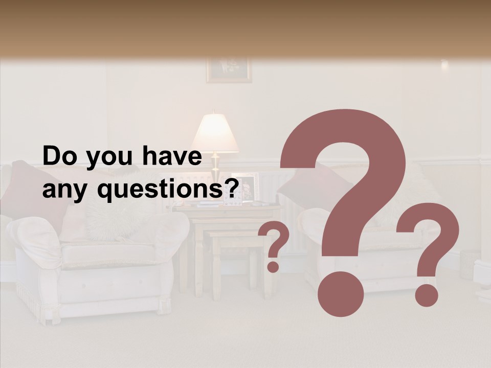 Chair Estate Picture PowerPoint Template