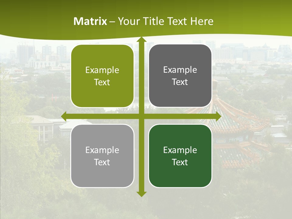 Communist Skyline View PowerPoint Template
