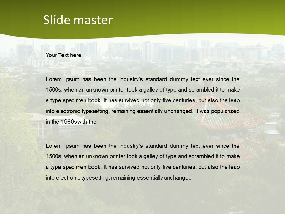 Communist Skyline View PowerPoint Template