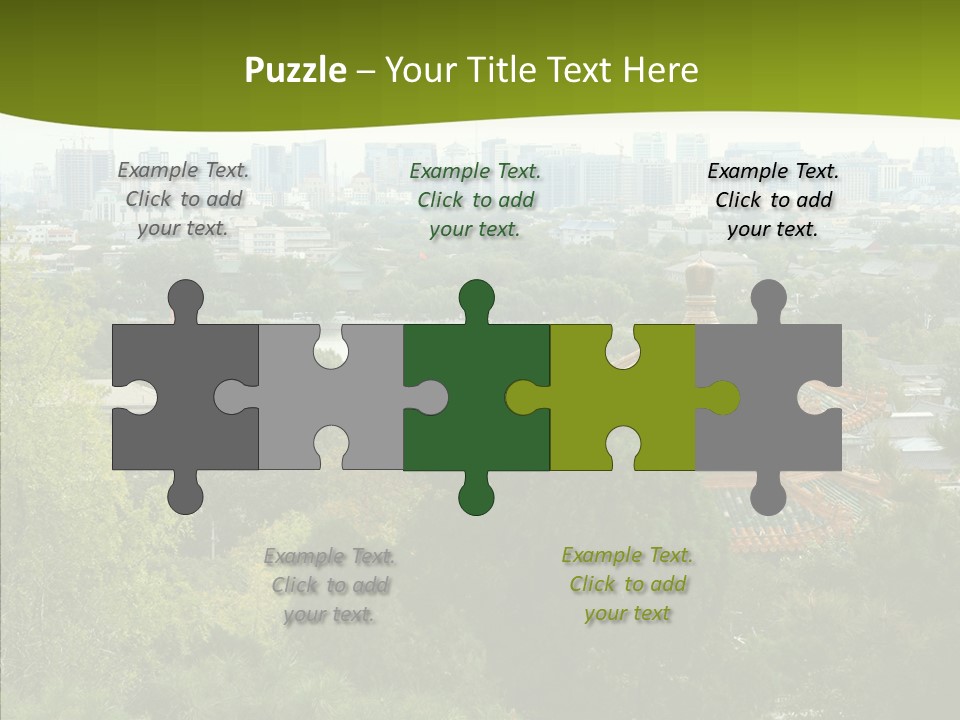 Communist Skyline View PowerPoint Template