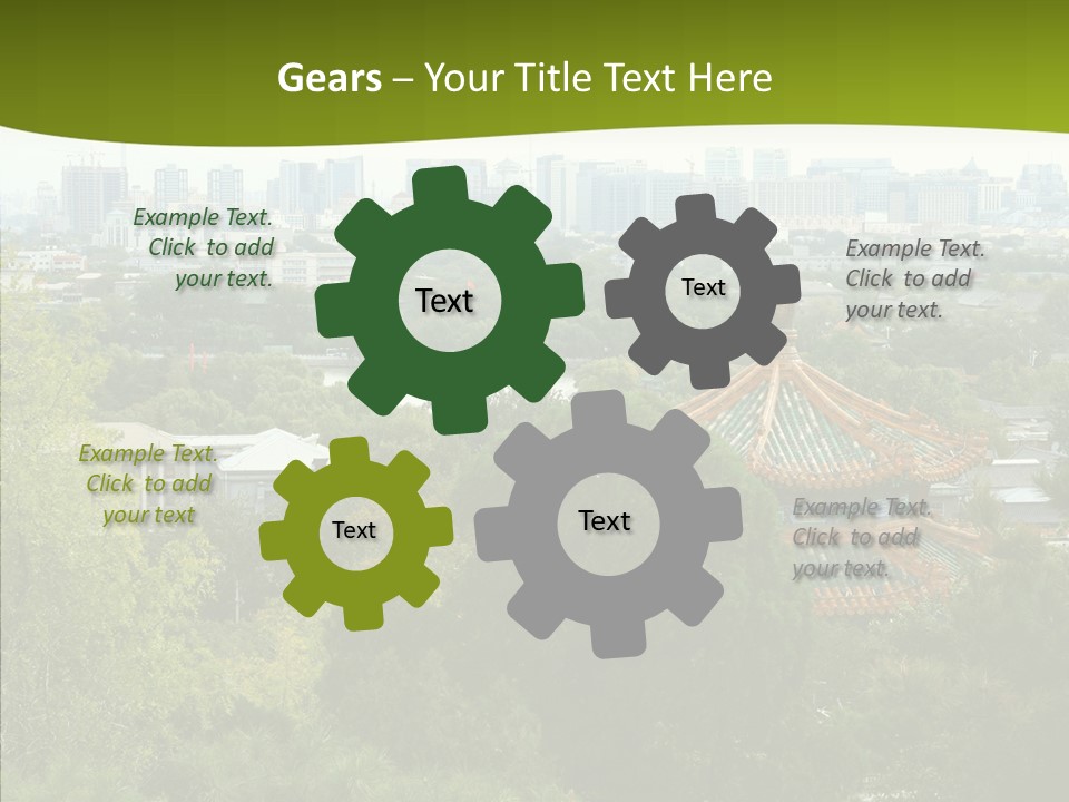 Communist Skyline View PowerPoint Template