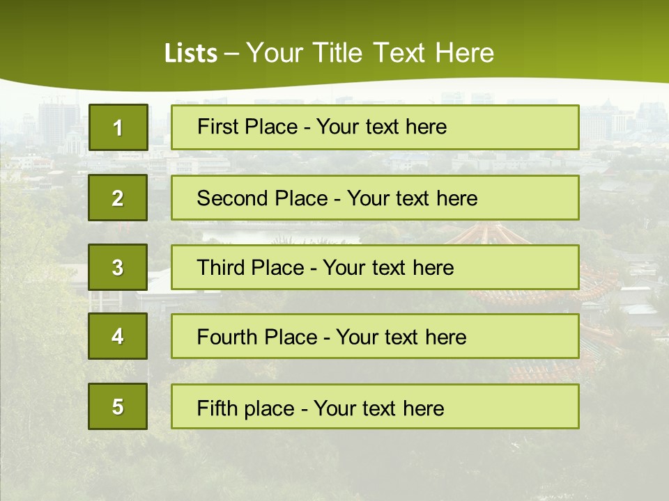 Communist Skyline View PowerPoint Template
