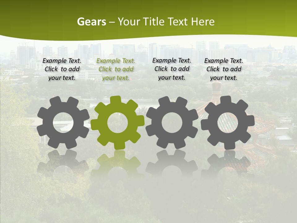 Communist Skyline View PowerPoint Template