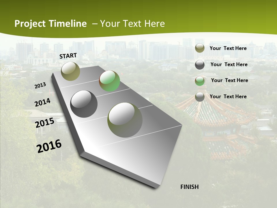 Communist Skyline View PowerPoint Template