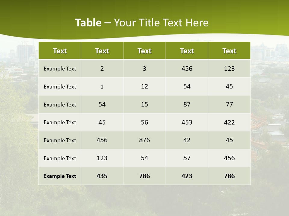 Communist Skyline View PowerPoint Template