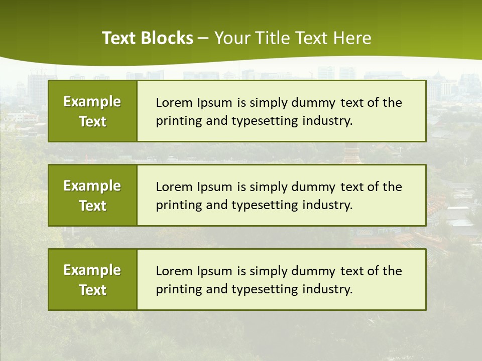 Communist Skyline View PowerPoint Template