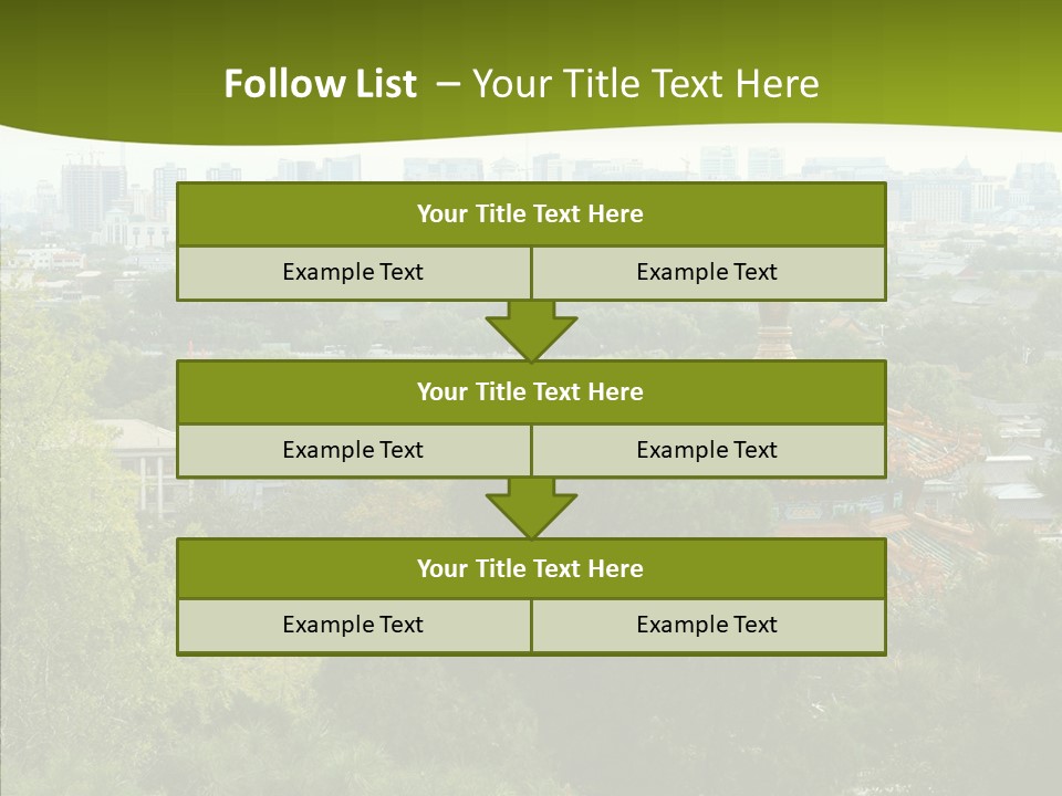 Communist Skyline View PowerPoint Template