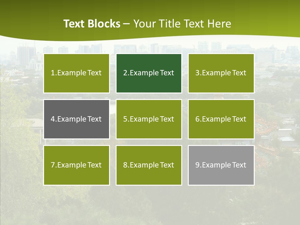 Communist Skyline View PowerPoint Template