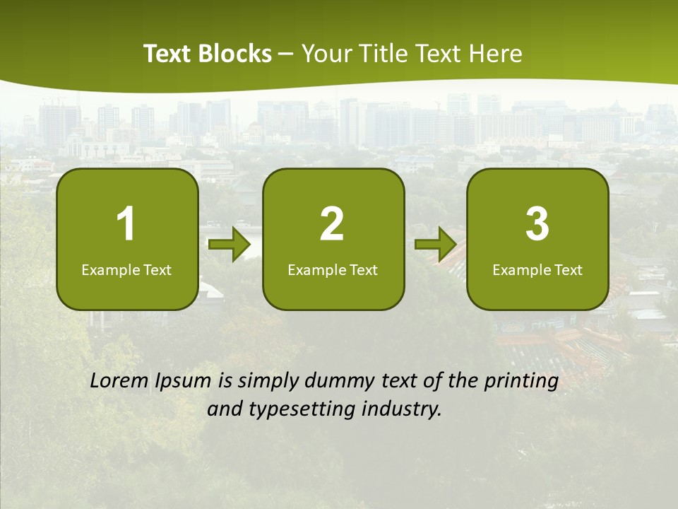 Communist Skyline View PowerPoint Template