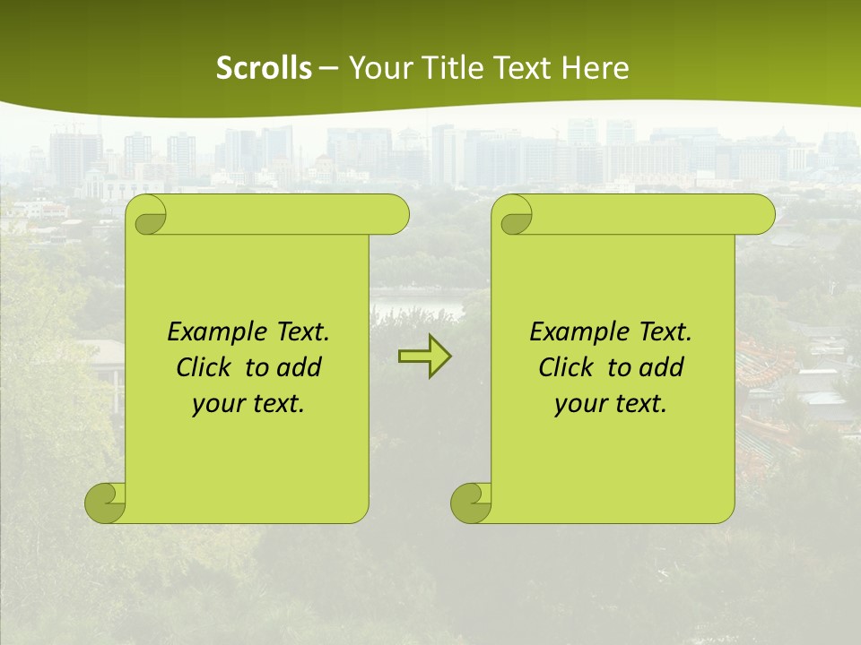 Communist Skyline View PowerPoint Template