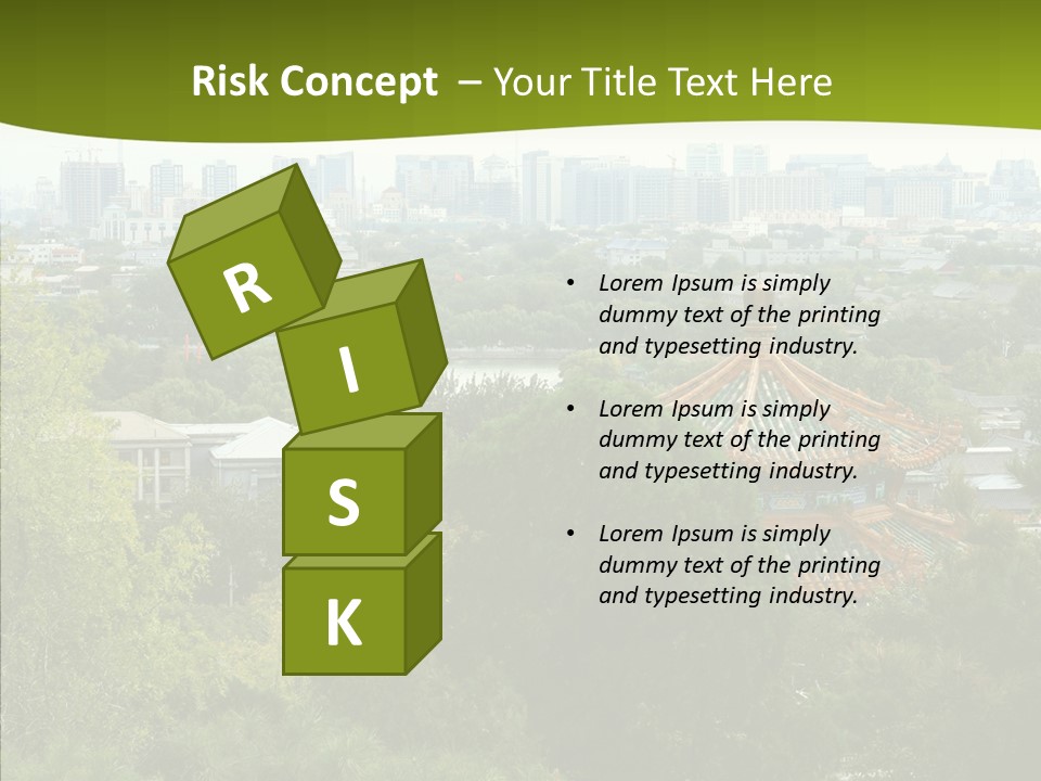 Communist Skyline View PowerPoint Template