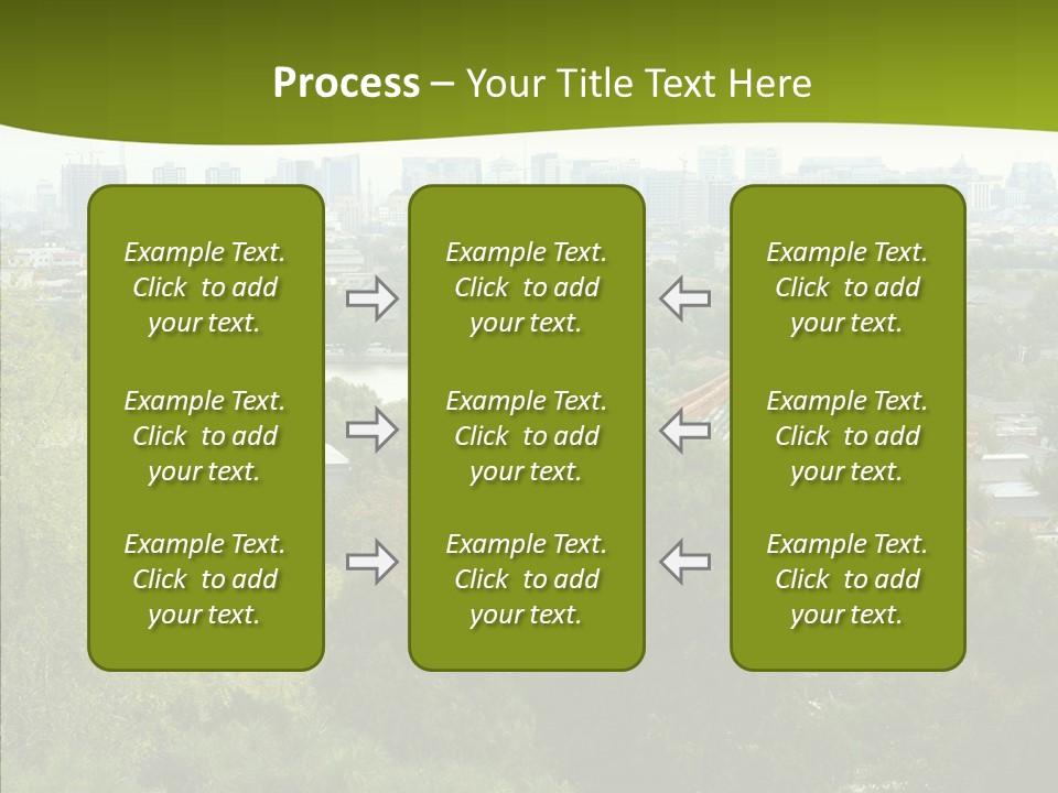 Communist Skyline View PowerPoint Template