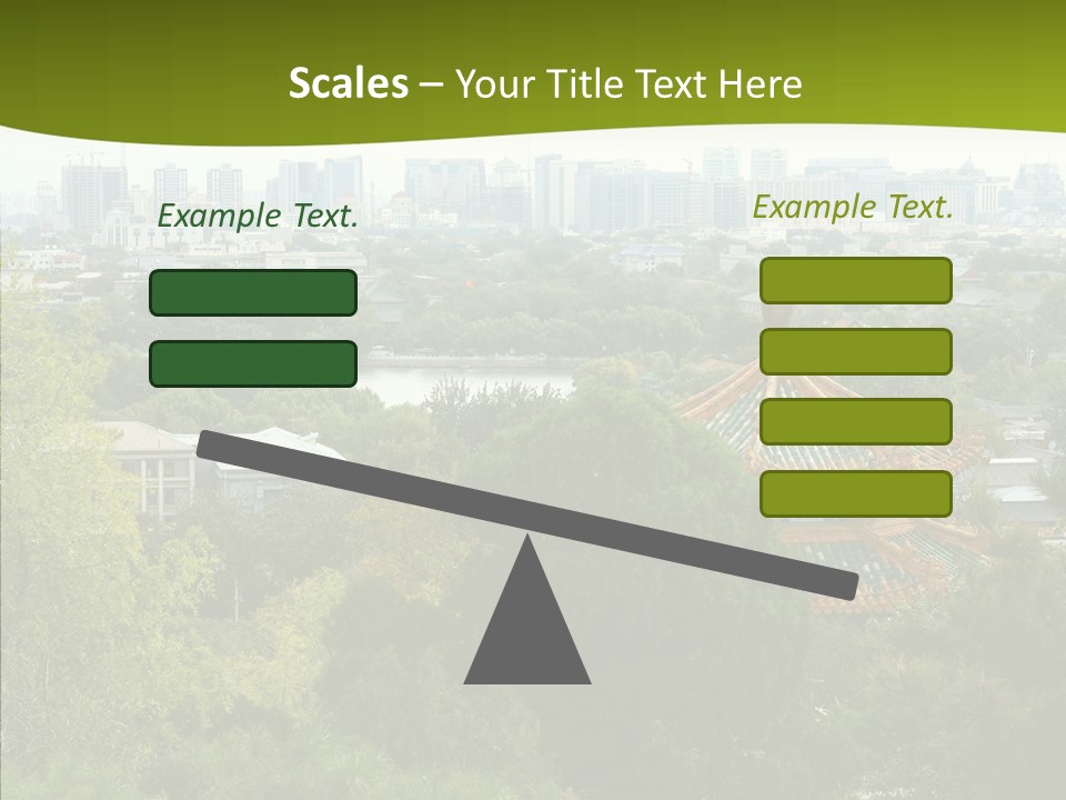Communist Skyline View PowerPoint Template