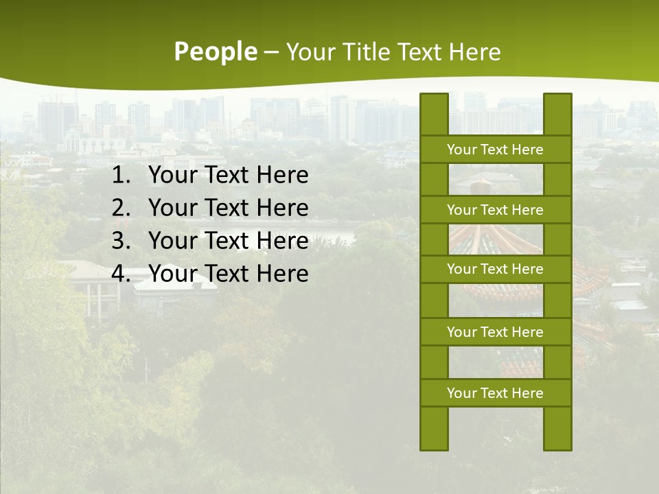 Communist Skyline View PowerPoint Template