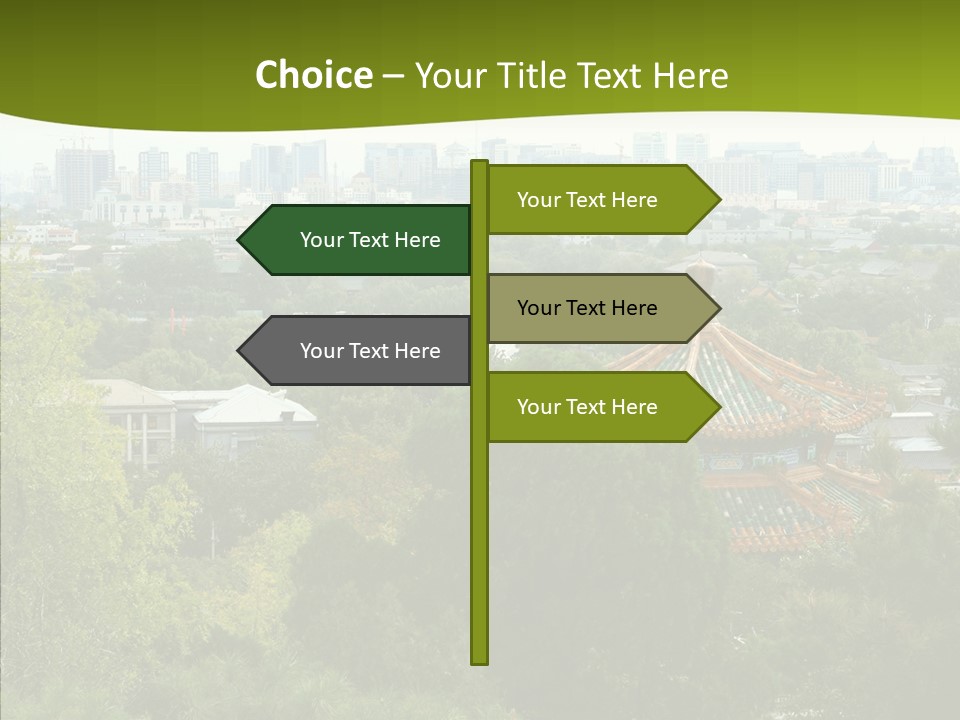 Communist Skyline View PowerPoint Template