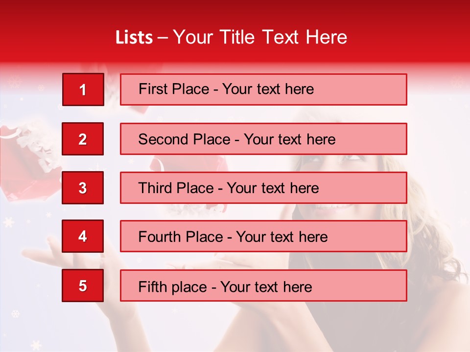 Christmas Beauty Lovely PowerPoint Template