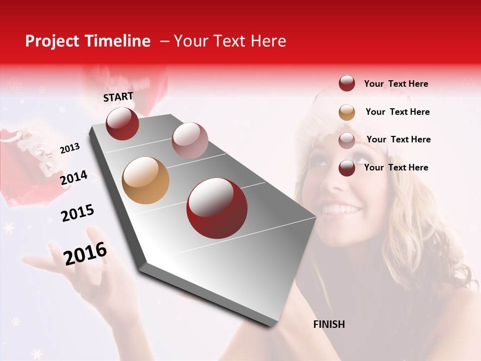 Christmas Beauty Lovely PowerPoint Template