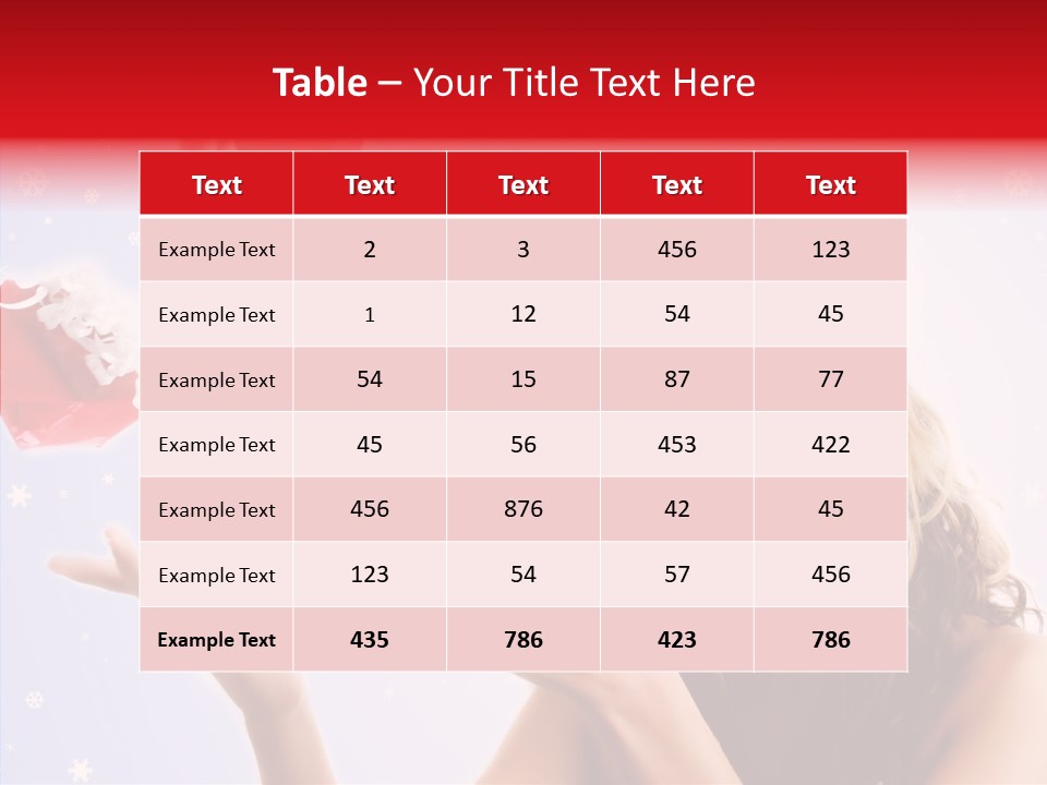 Christmas Beauty Lovely PowerPoint Template