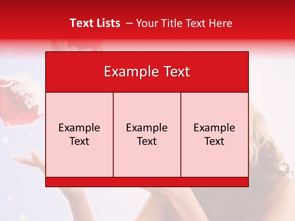 Christmas Beauty Lovely PowerPoint Template