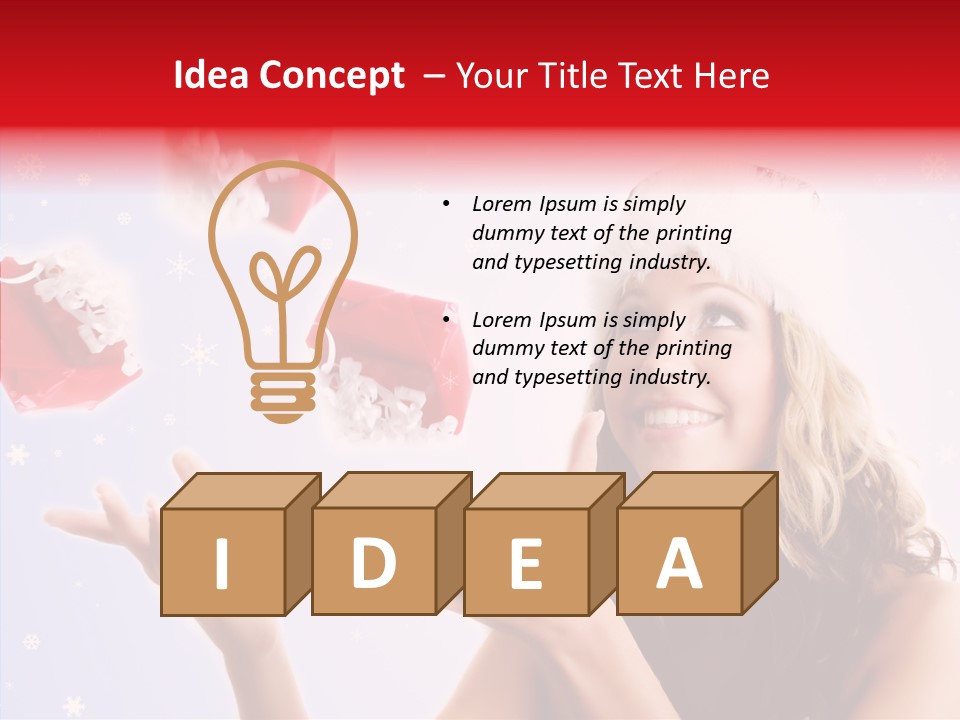 Christmas Beauty Lovely PowerPoint Template