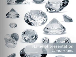 Diamond Rock Anniversary PowerPoint Template