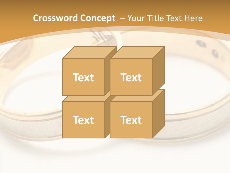 Token Married Wed PowerPoint Template