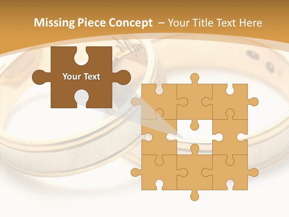 Token Married Wed PowerPoint Template