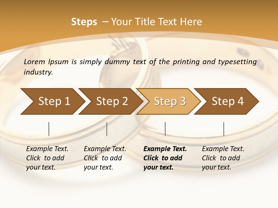 Token Married Wed PowerPoint Template