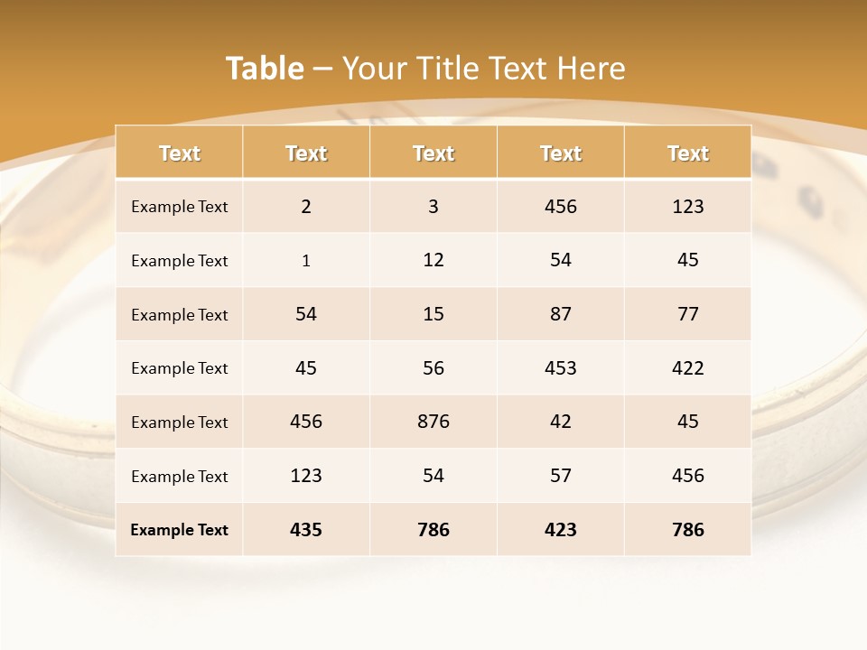 Token Married Wed PowerPoint Template