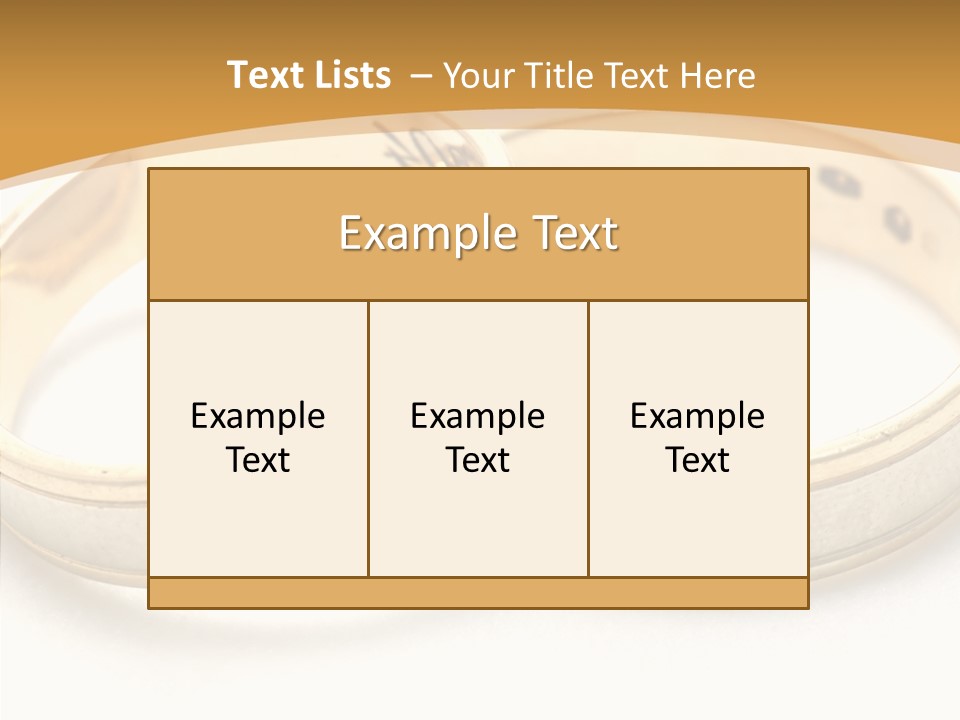 Token Married Wed PowerPoint Template