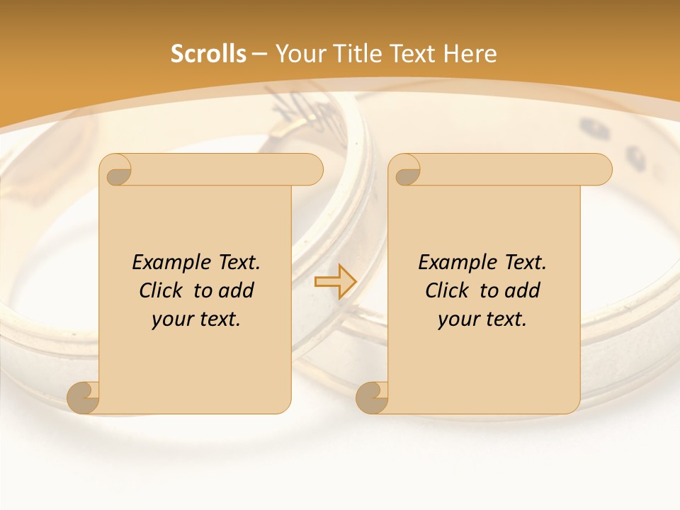 Token Married Wed PowerPoint Template