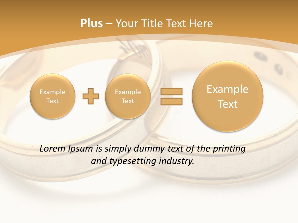 Token Married Wed PowerPoint Template