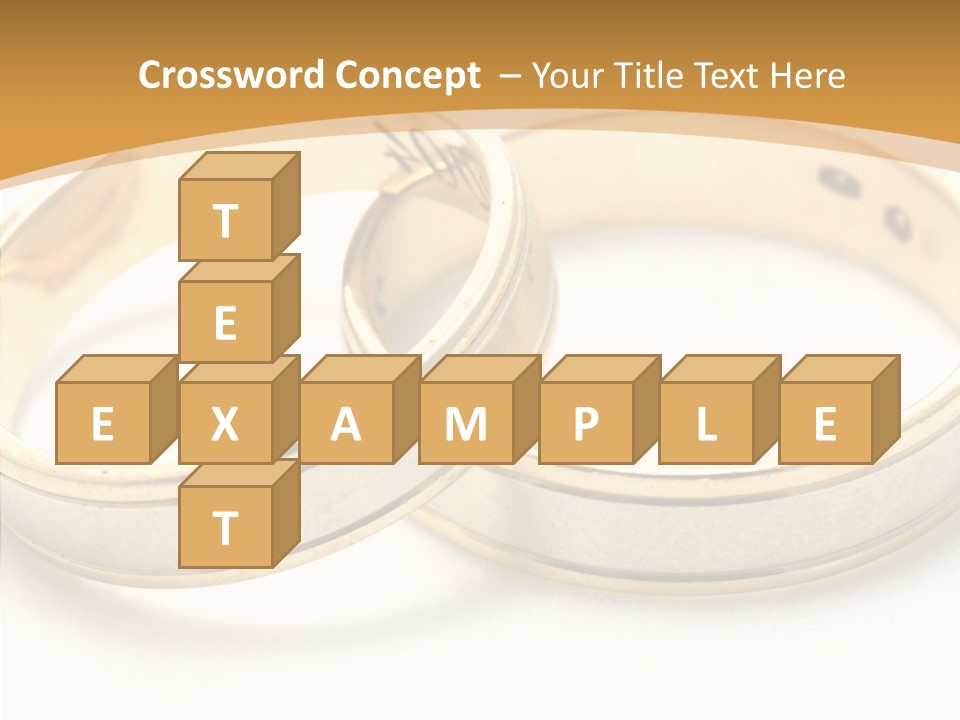 Token Married Wed PowerPoint Template