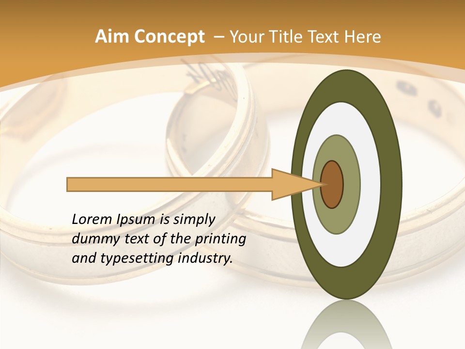 Token Married Wed PowerPoint Template