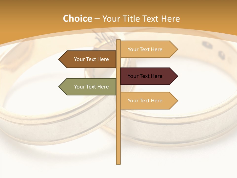 Token Married Wed PowerPoint Template