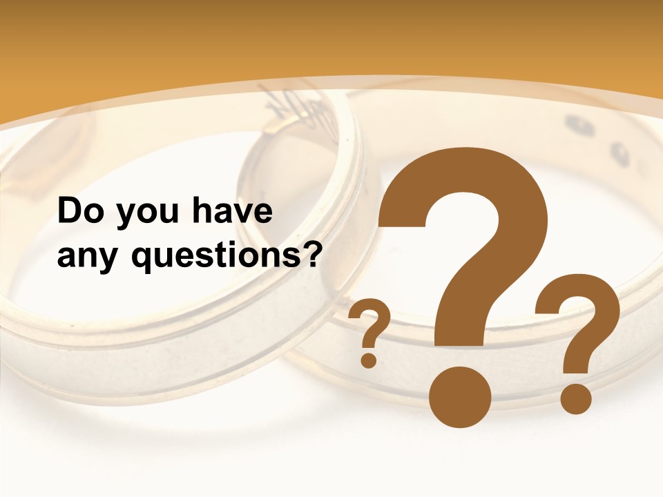 Token Married Wed PowerPoint Template