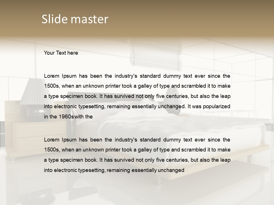 Beds Lights Morning PowerPoint Template