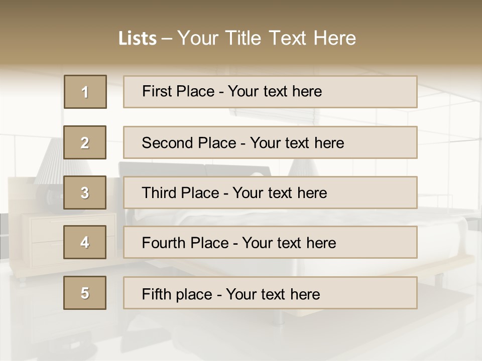 Beds Lights Morning PowerPoint Template