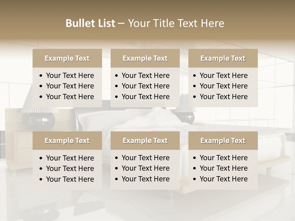 Beds Lights Morning PowerPoint Template