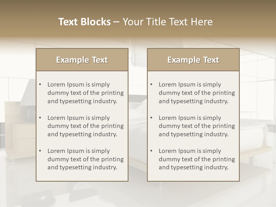 Beds Lights Morning PowerPoint Template