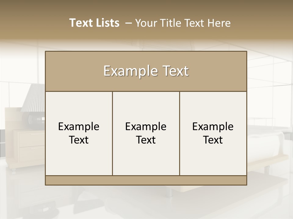 Beds Lights Morning PowerPoint Template