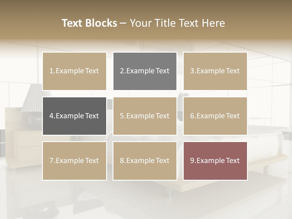 Beds Lights Morning PowerPoint Template