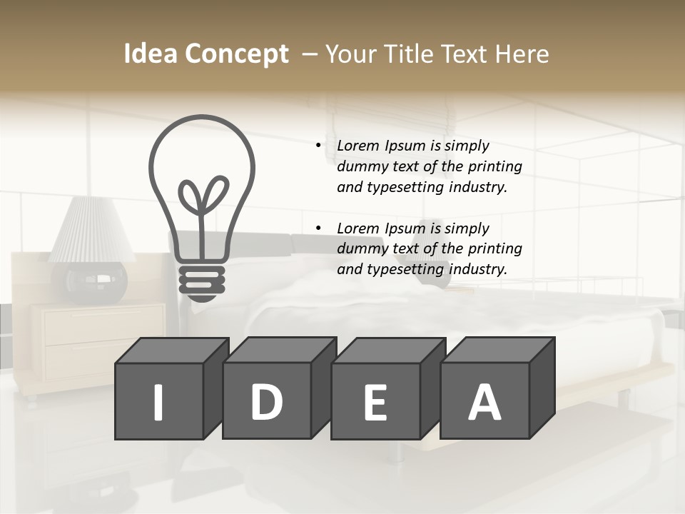 Beds Lights Morning PowerPoint Template